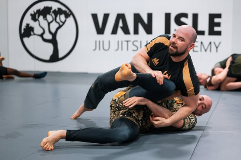 Advanced BJJ training session