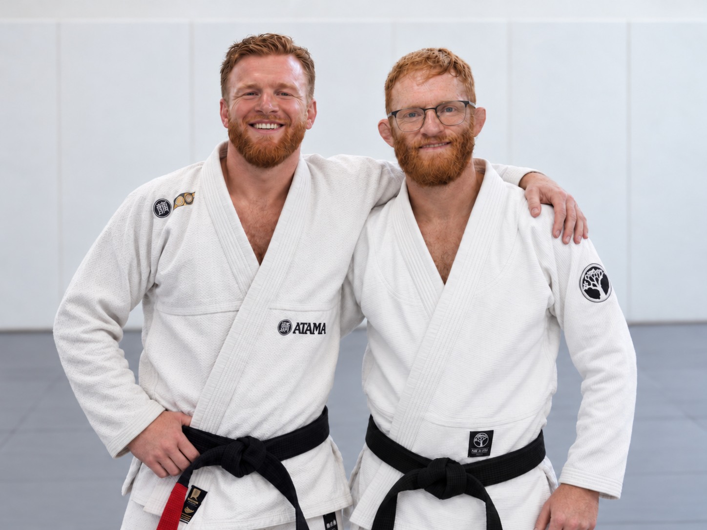 Brothers Jean-Marc and Matt de Groot, founders of Van Isle Brazilian Jiu Jitsu