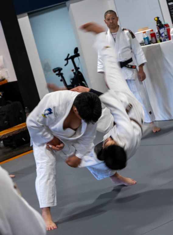 Judo class at Van Isle BJJ Victoria BC
