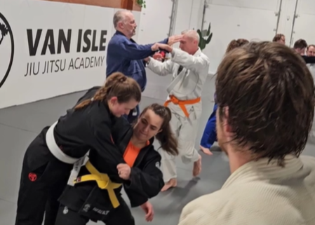 Judo class at Van Isle BJJ Victoria BC