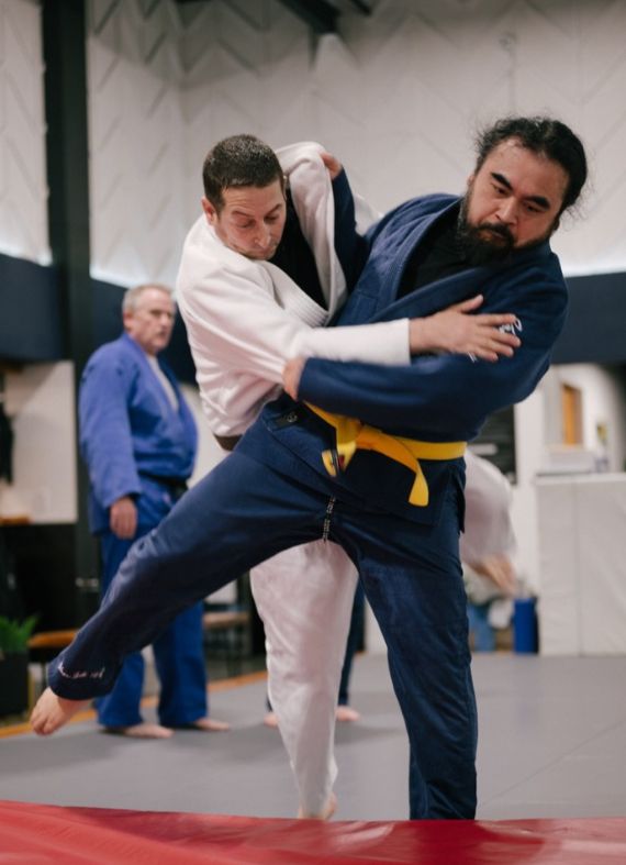 Judo class at Van Isle BJJ Victoria BC