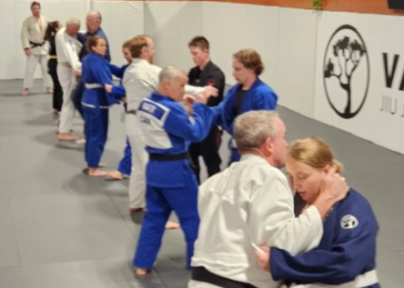 Judo class at Van Isle BJJ Victoria BC