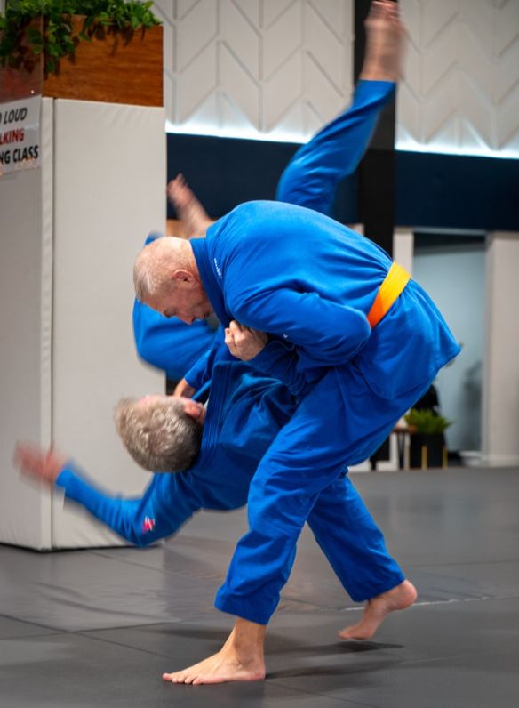 Judo class at Van Isle BJJ Victoria BC